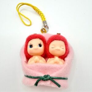 Kewpie costum QP Happines Apple Kewpie Gotochi Netsuke keychain Japan Twins